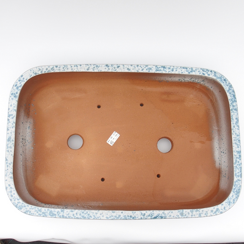 Cuenco 63 x 42 x 12 cm azul-blanco