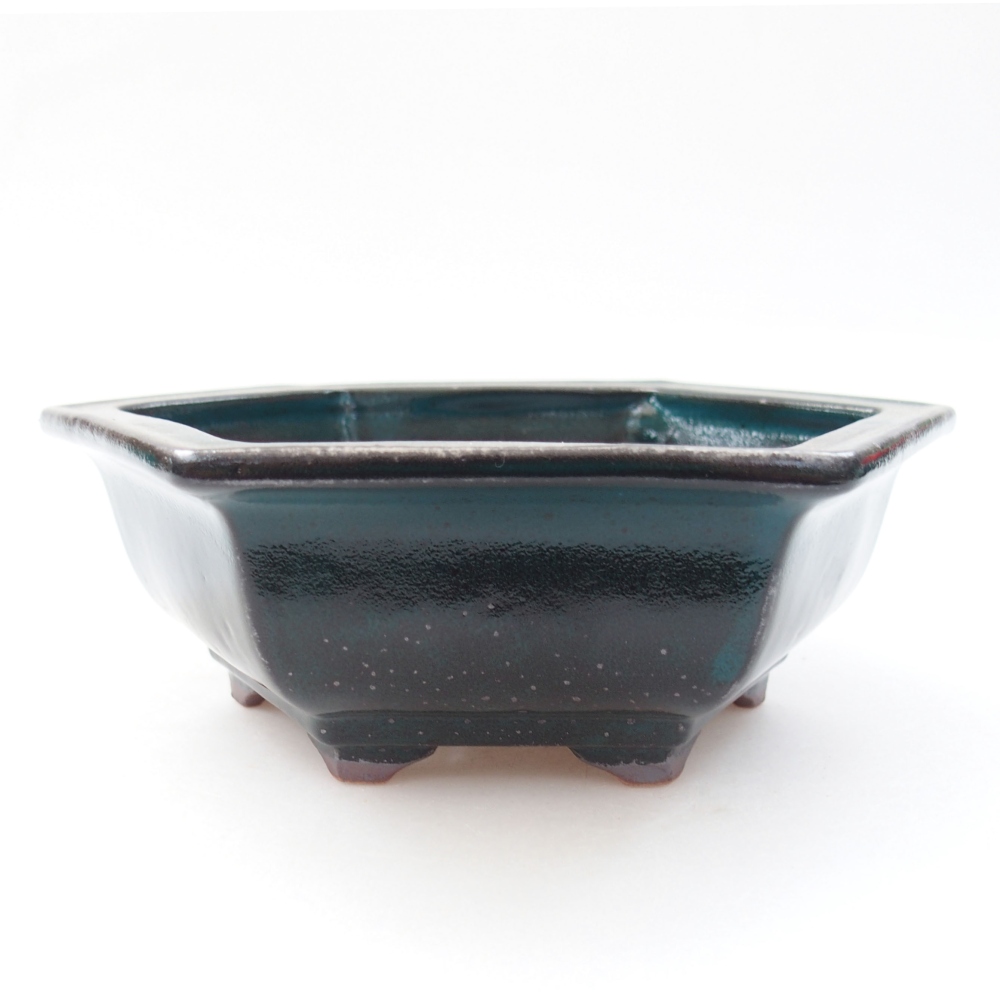 Cuenco bonsái de cerámica 22 x 17 x 5 cm, verde