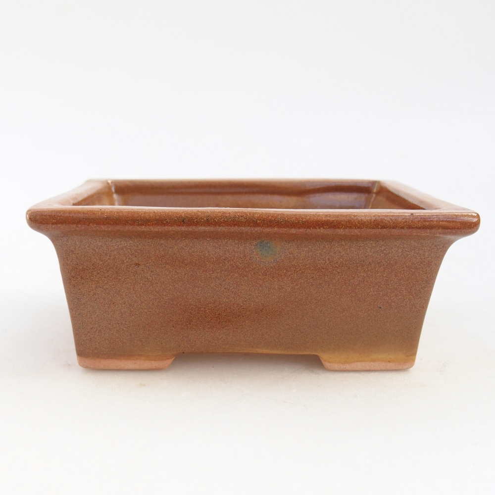 Cuenco bonsái de cerámica 11,5 x 9 x 4,5 cm, marrón