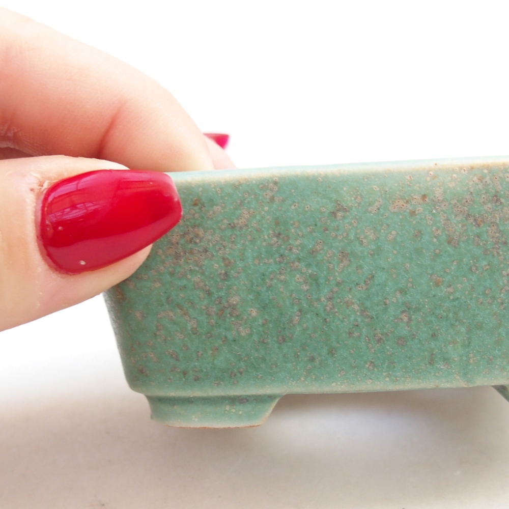 Cuenco bonsái de cerámica 8 x 7 x 3,5 cm, verde