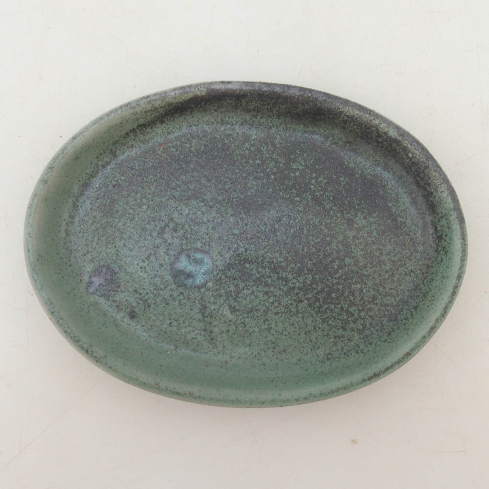 Platillo de cerámica H04 - 10,5 x 8 x 1 cm - verde