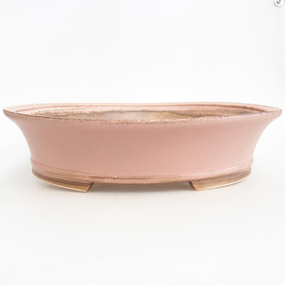 Cuenco bonsái de cerámica 32,5 x 28 x 7,5 cm, rosa