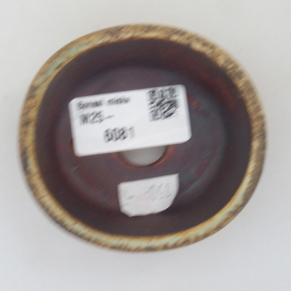 Cuenco bonsái de cerámica 10 x 8,5 x 4 cm, marrón