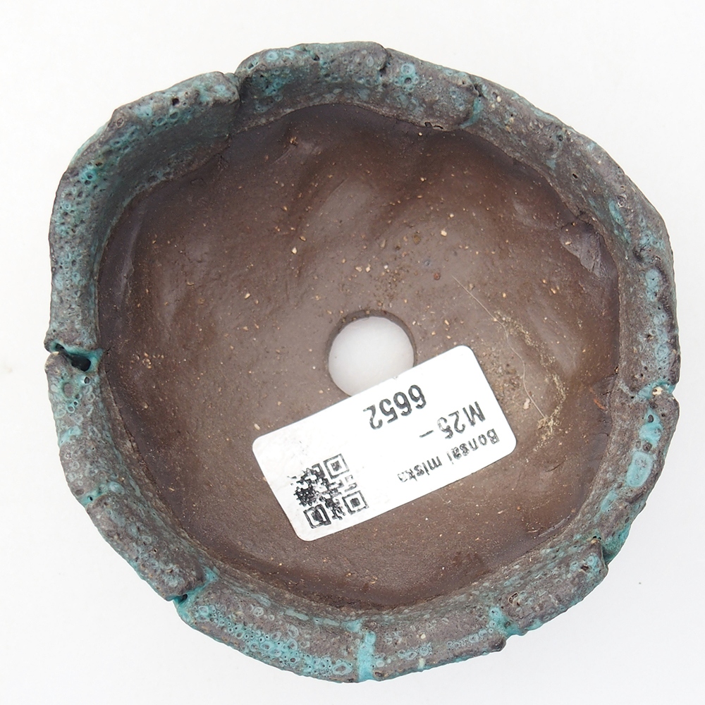 Concha de cerámica 9 x 9 x 5 cm , color azul