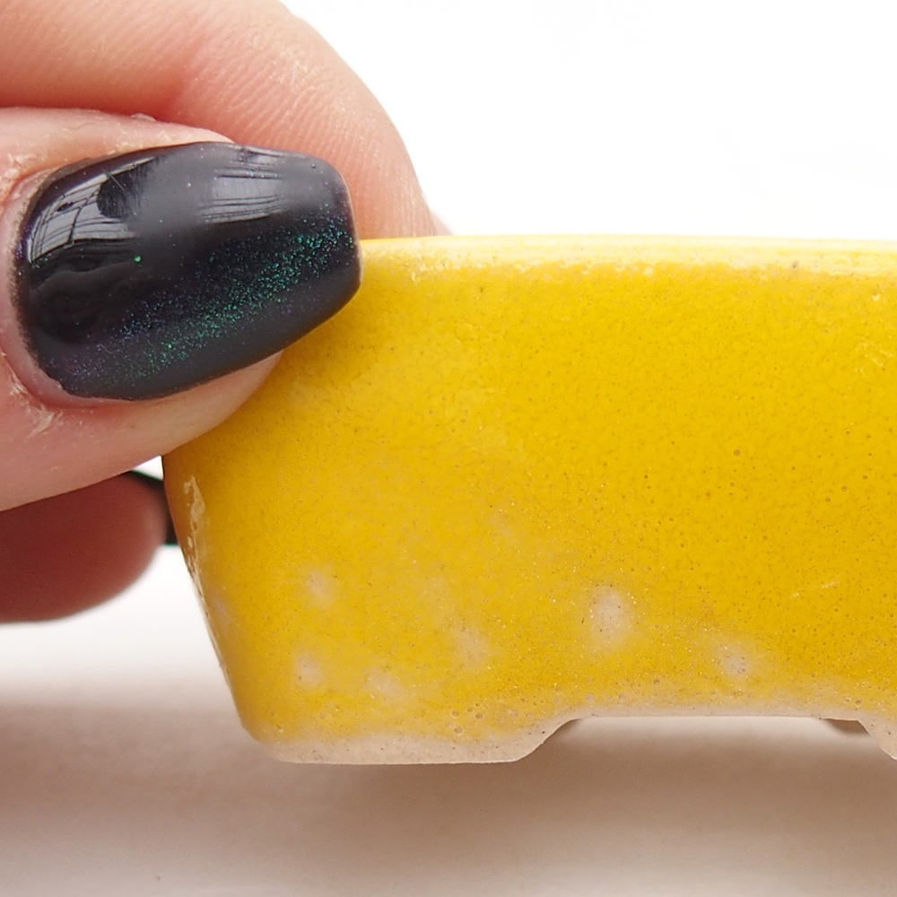 Cuenco mini bonsái 6 x 5 x 2,5 cm, amarillo