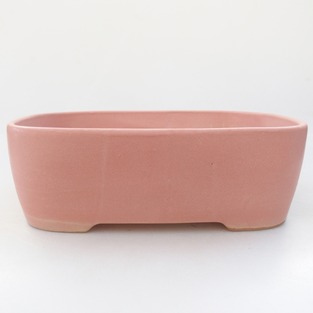 Cuenco bonsái de cerámica 23 x 18 x 7,5 cm, rosa