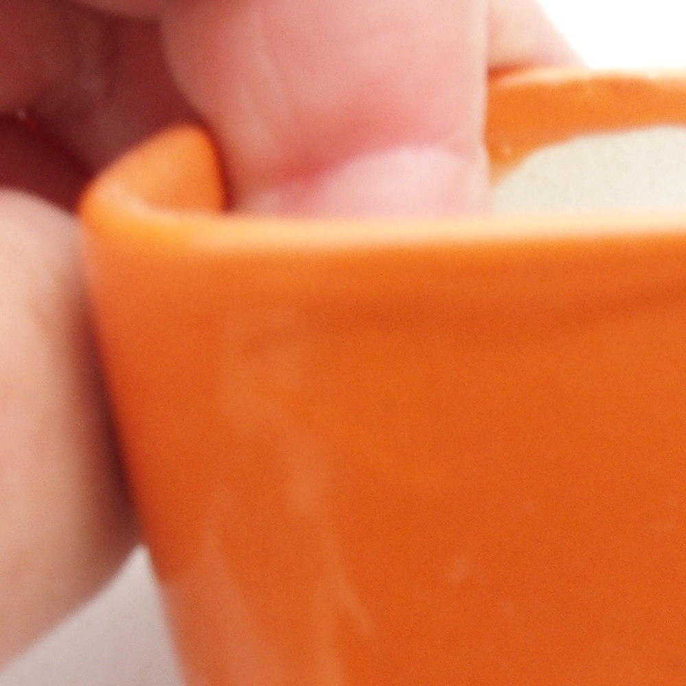 Mini cuenco bonsái 7 x 7 x 4 cm, naranja
