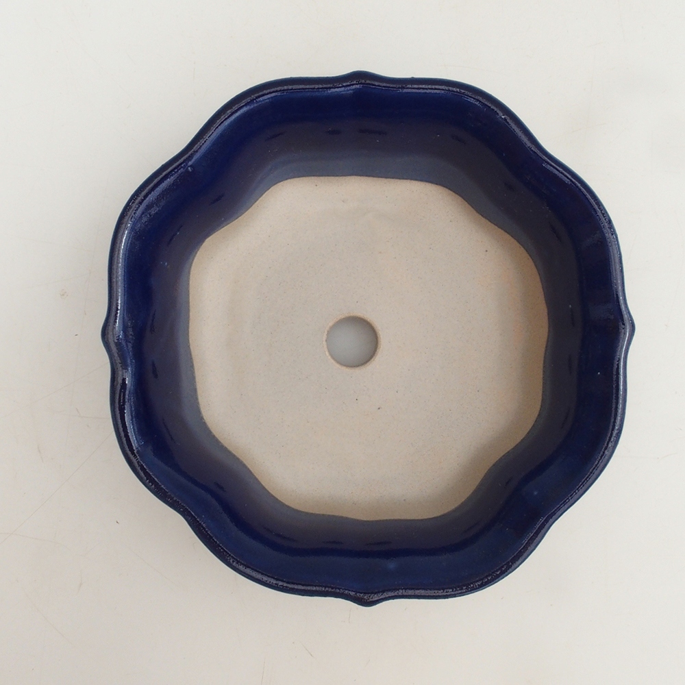 Cuenco bonsái H06 - 14,5 x 14,5 x 5 cm - azul