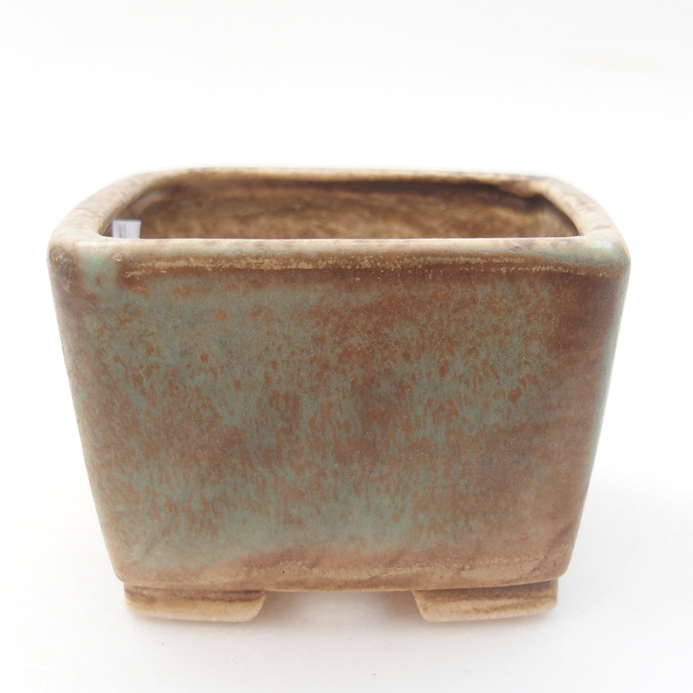 Cuenco bonsái de cerámica 6 x 6 x 4,5 cm, verde