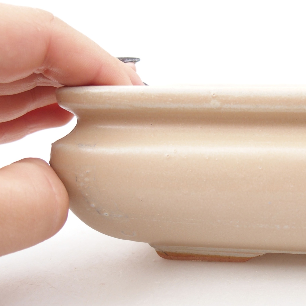 Cuenco bonsái de cerámica 22 x 17 x 5 cm, verde