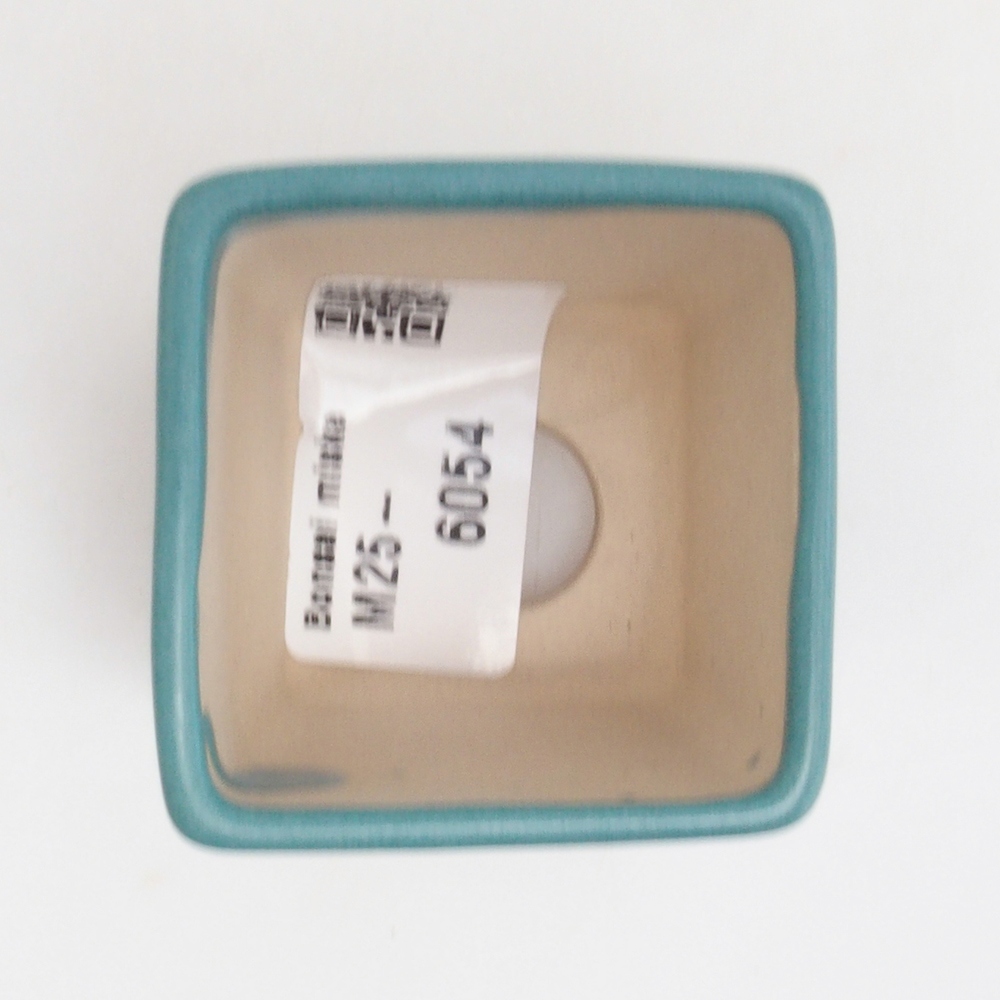 Cuenco bonsái de cerámica 6,5 x 5,5 x 4 cm, color azul