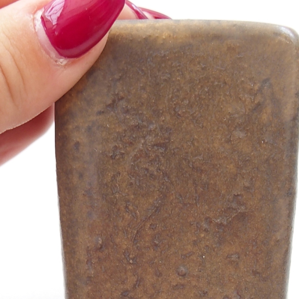 Cuenco bonsái de cerámica 5 x 5 x 6,5 cm, marrón