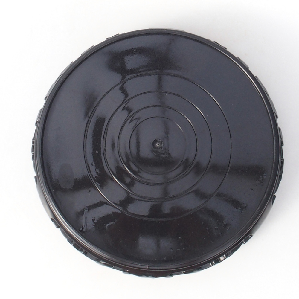 Mesa de plástico para bonsái redonda 21 x 21 x 5 cm, negra