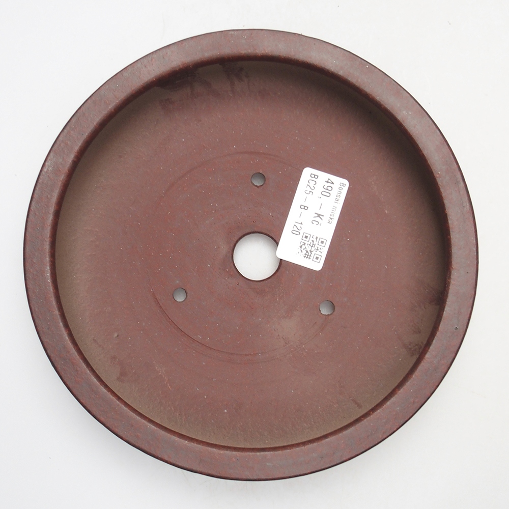 Cuenco 18 x 18 x 4 cm marrón-rojo