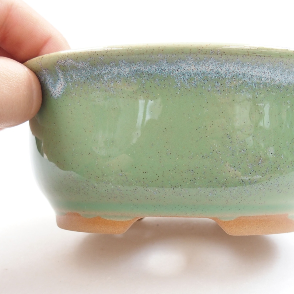Cuenco bonsái de cerámica 22 x 17 x 5 cm, verde