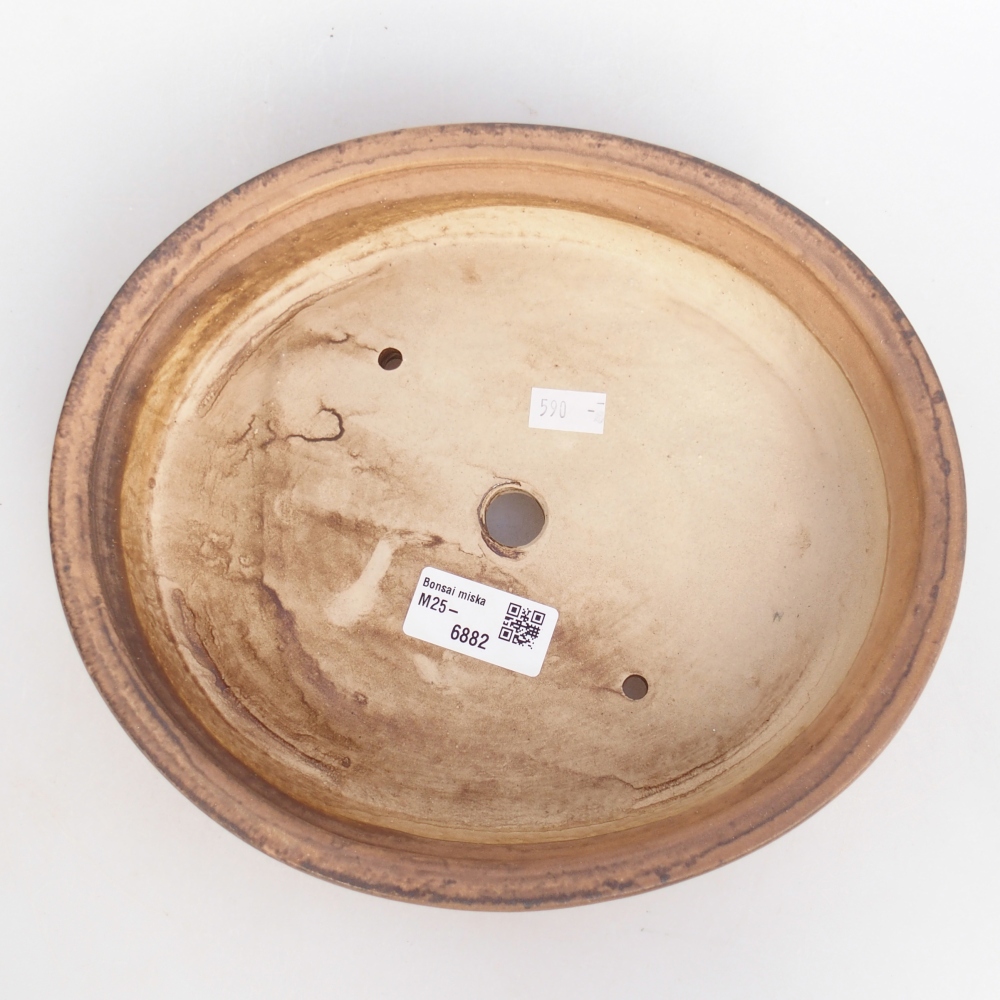 Cuenco bonsái de cerámica 24 x 20,5 x 5 cm, rosa