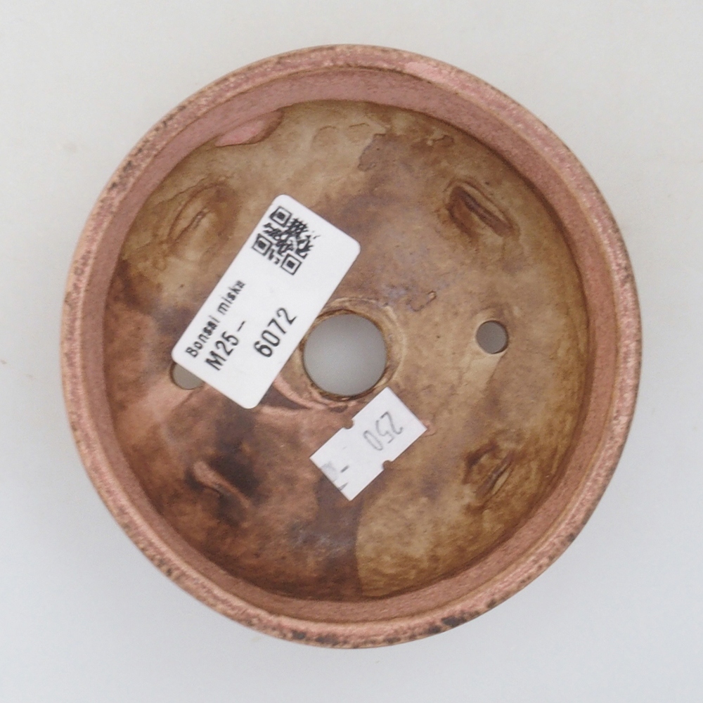 Cuenco bonsái de cerámica 10 x 8,5 x 4 cm, marrón