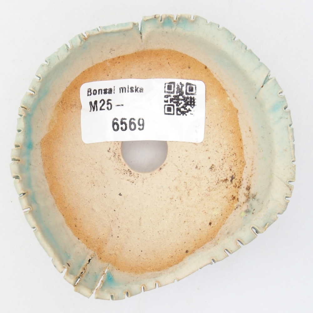 Concha de cerámica 7,5 x 8 x 4 cm , color azul