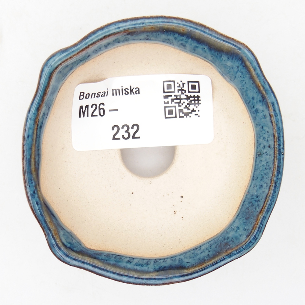 Cuenco mini bonsái 6,5 x 6,5 x 2,5 cm, color azul