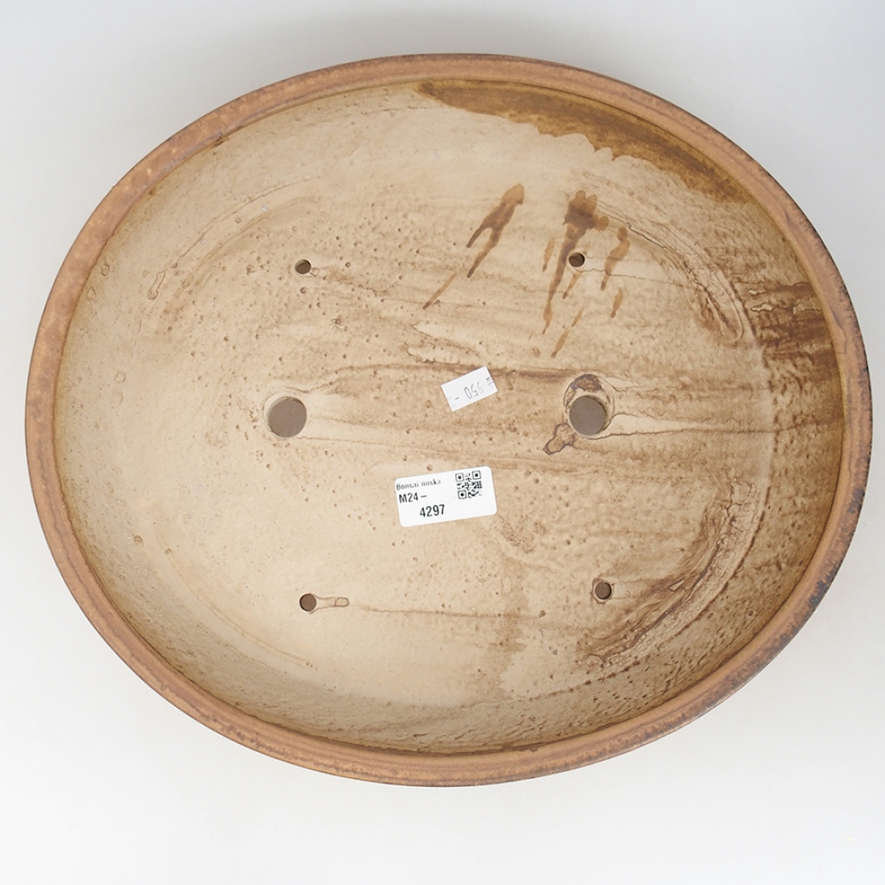 Cuenco bonsái de cerámica 32 x 28 x 6 cm, rosa