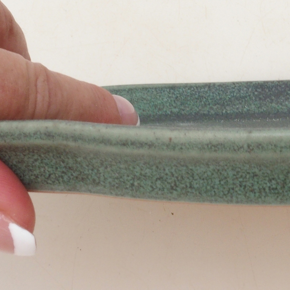 Platillo de cerámica H75 - 18,5 x 13 x 1,5 cm - verde