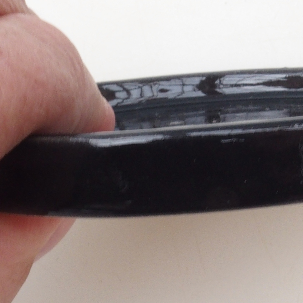 Consola redonda para bonsái D6-S - 10 x 10 x 1 cm - negra