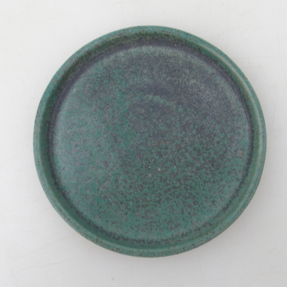 Consola redonda para bonsái D6-S - 10 x 10 x 1 cm - verde