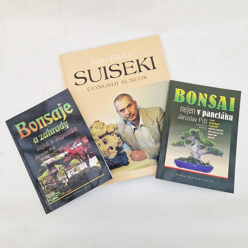 3 libros Bonsai no sólo en una casa prefabricada, jardines japoneses y Suiseki