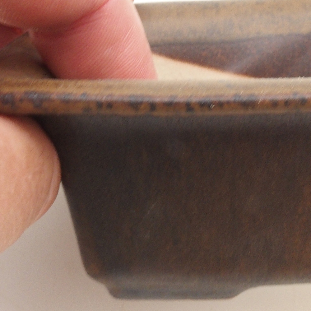 Cuenco para bonsái H11 - 11,5 x 10 x 4 cm - marrón