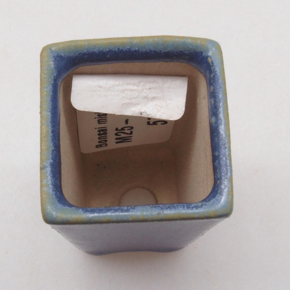 Mini cuenco bonsái 3 x 3 x 5 cm, azul