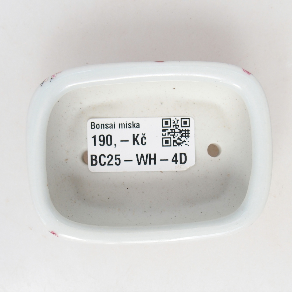 Mini cuenco bonsái 8 x 6 x 3 cm, blanco
