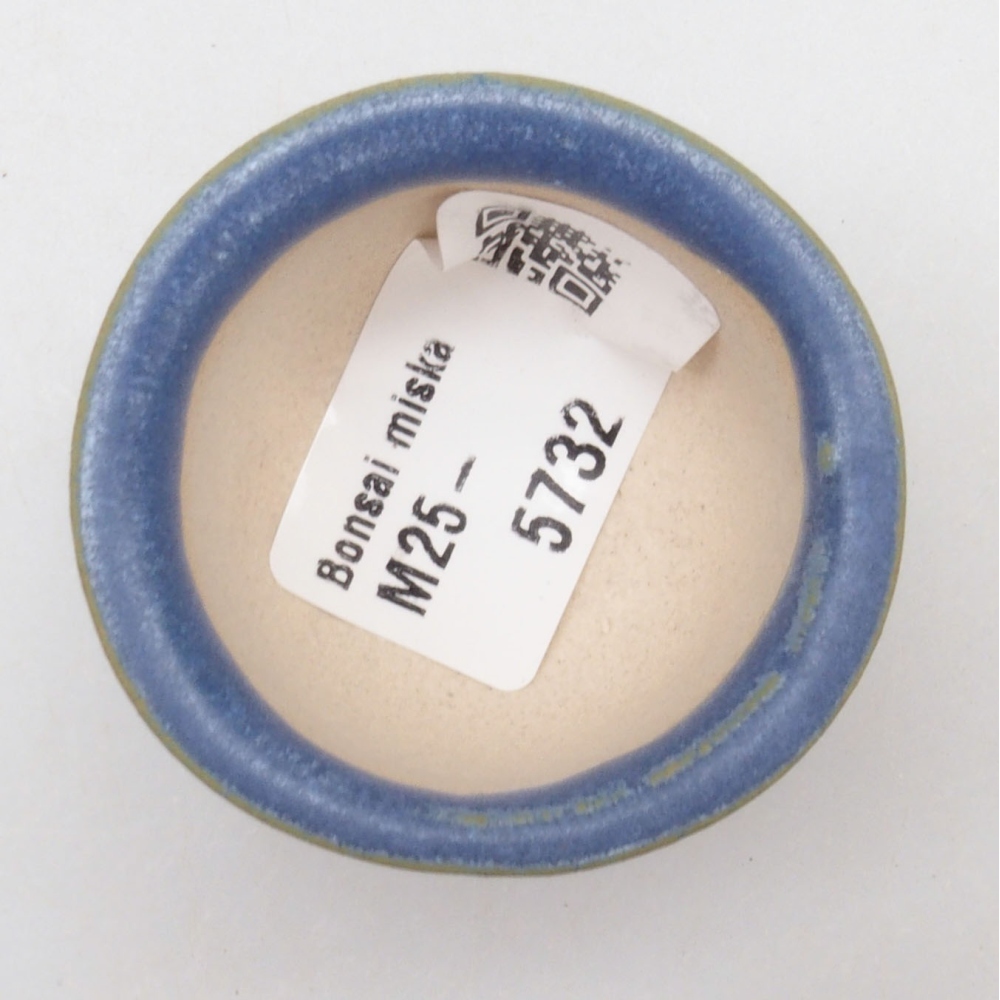 Cuenco mini bonsái 4,5 x 4,5 x 3 cm, color azul