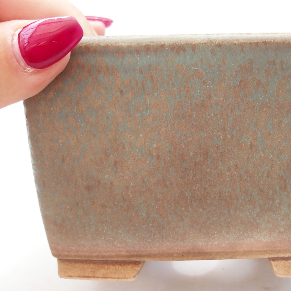 Cuenco bonsái de cerámica 11 x 11 x 7 cm, verde