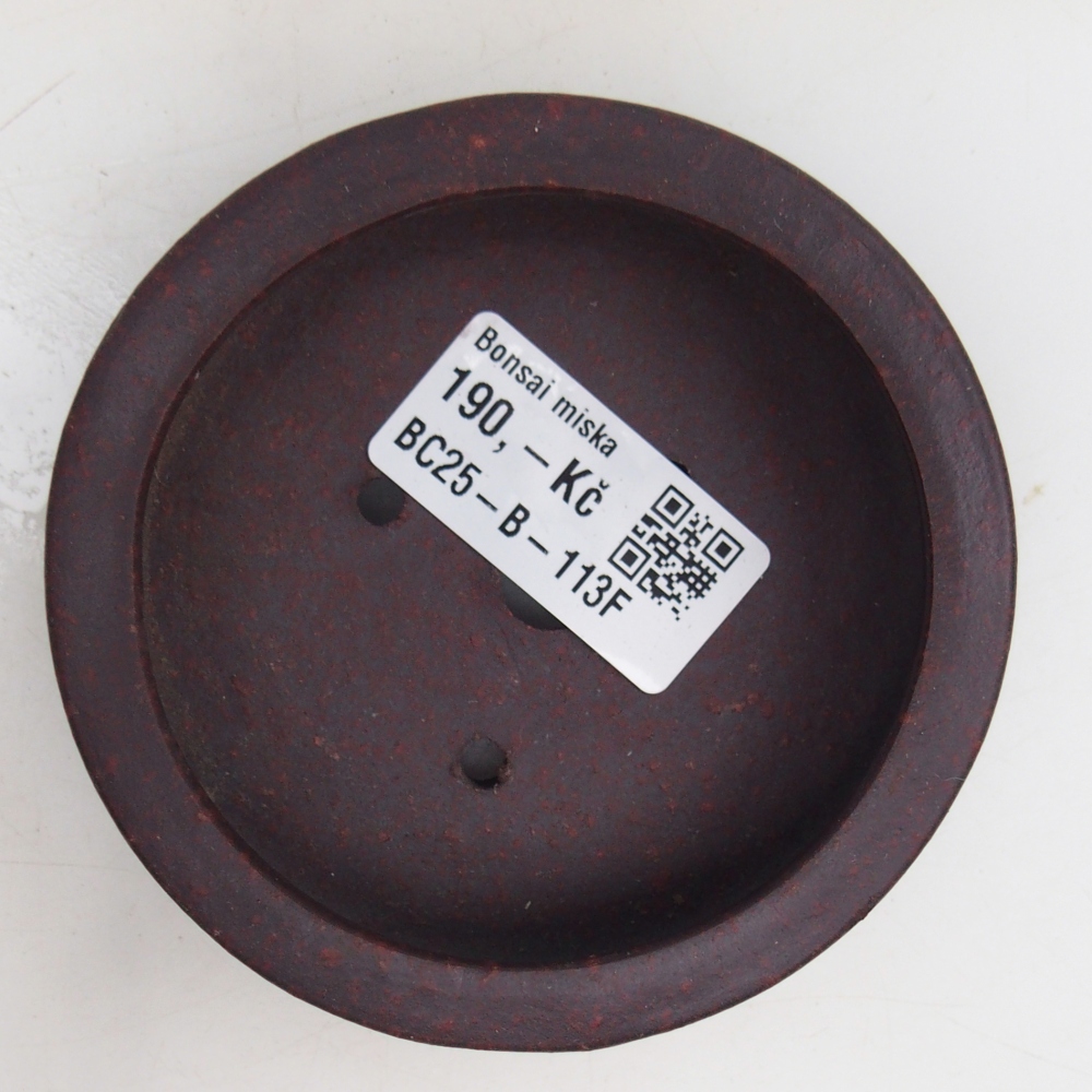 Cuenco bonsái de cerámica 9 x 9 x 2,5 cm, marrón
