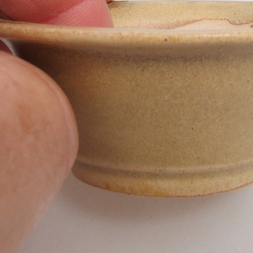 Cuenco mini bonsái 7 x 7 x 2,5 cm, marrón