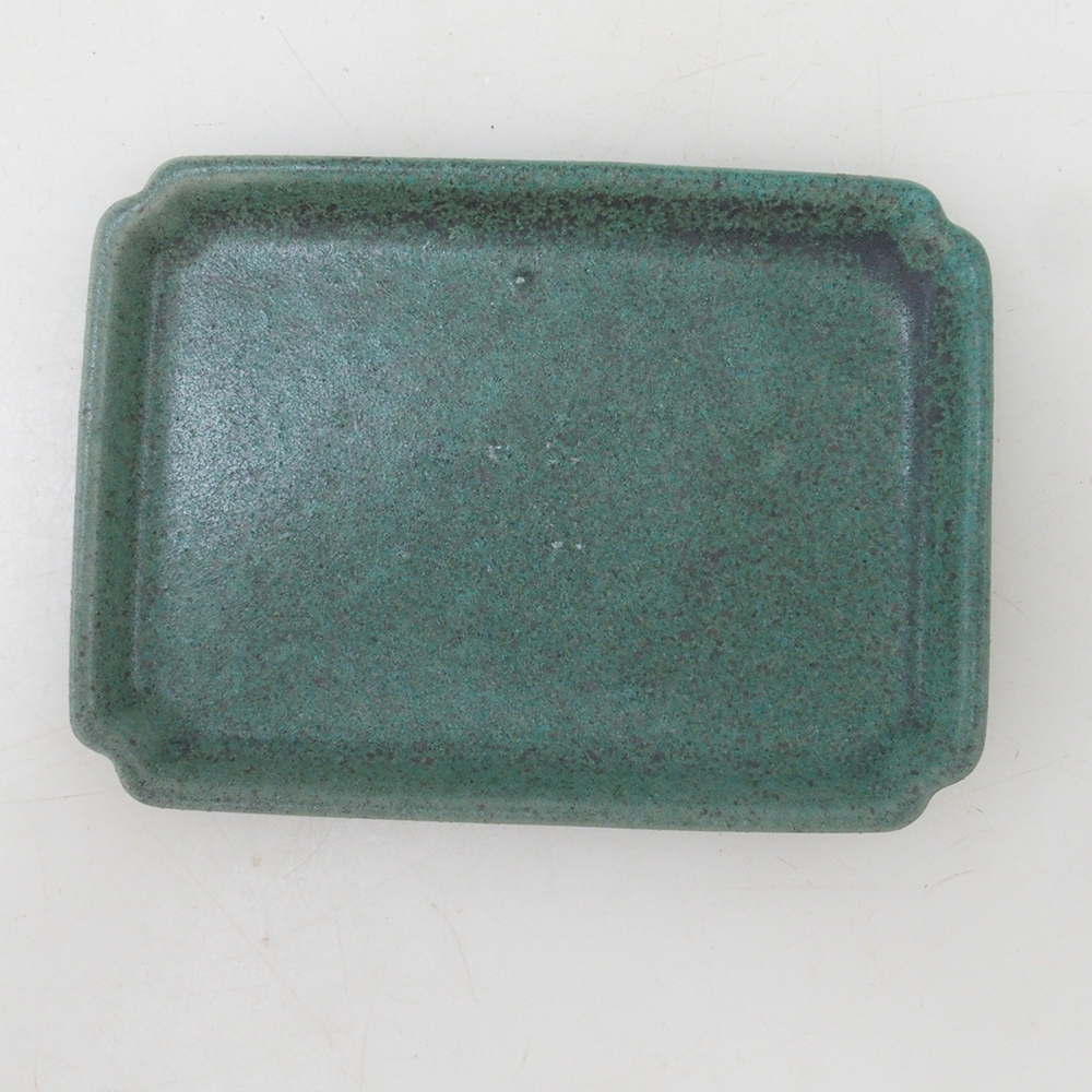 Platillo bonsái rectángulo D5-S - 11,5 x 8,5 x 1 cm - verde