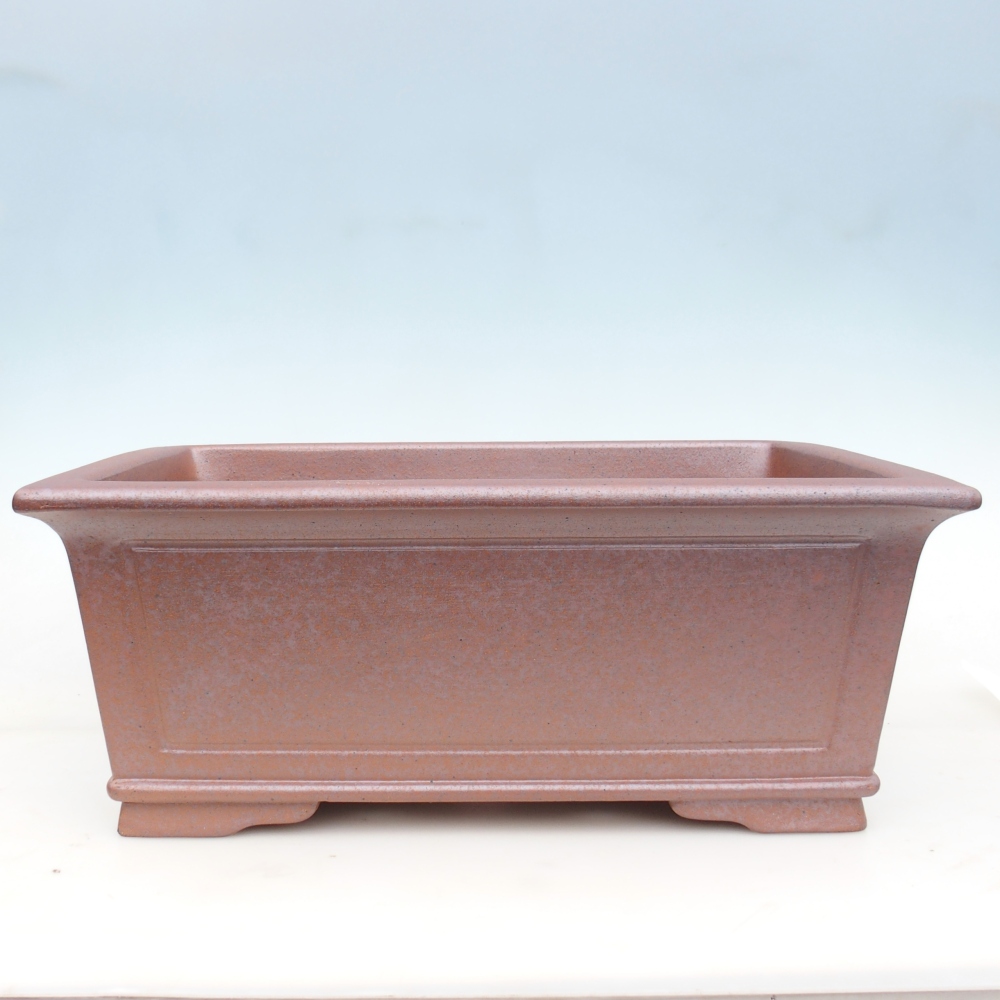 Cuenco bonsái de cerámica 51 x 37,5 x 20 cm , color metal - SOLO RECOGIDA PERSONAL o transporte en palet