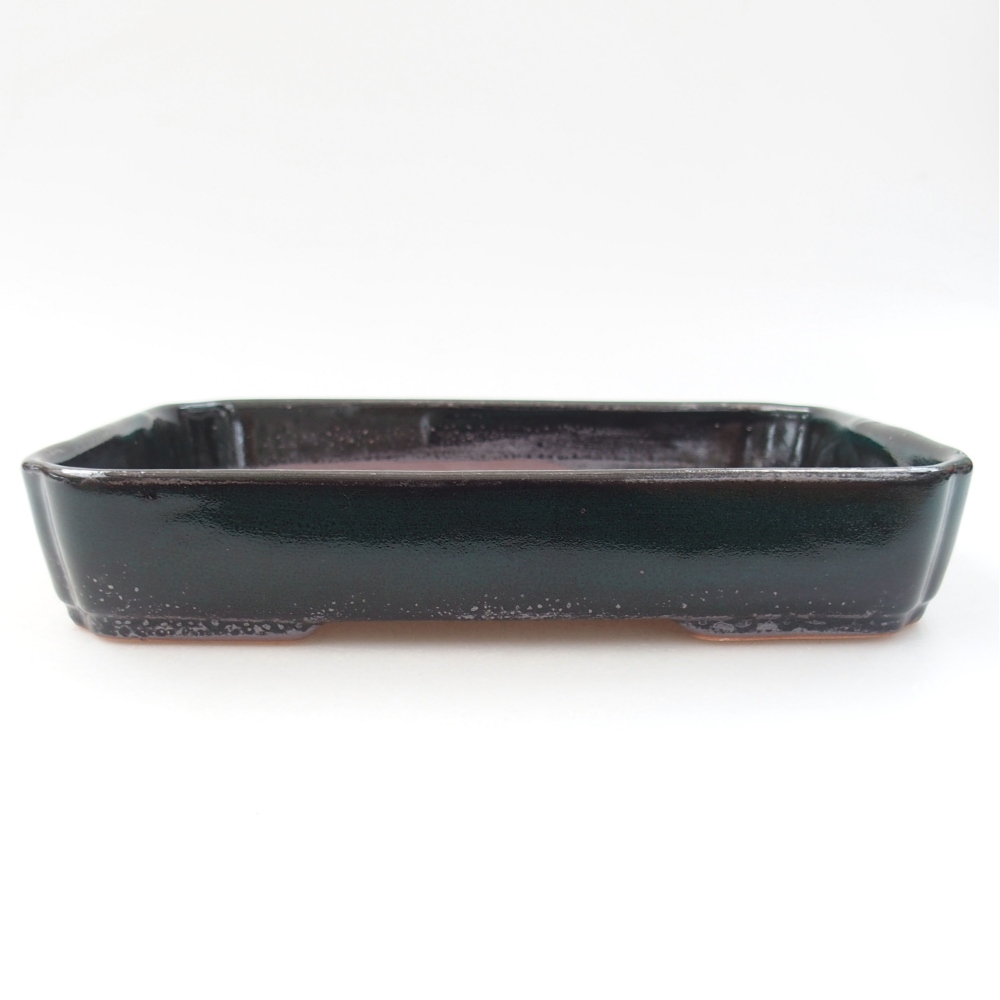 Cuenco bonsái de cerámica 22 x 17 x 5 cm, verde