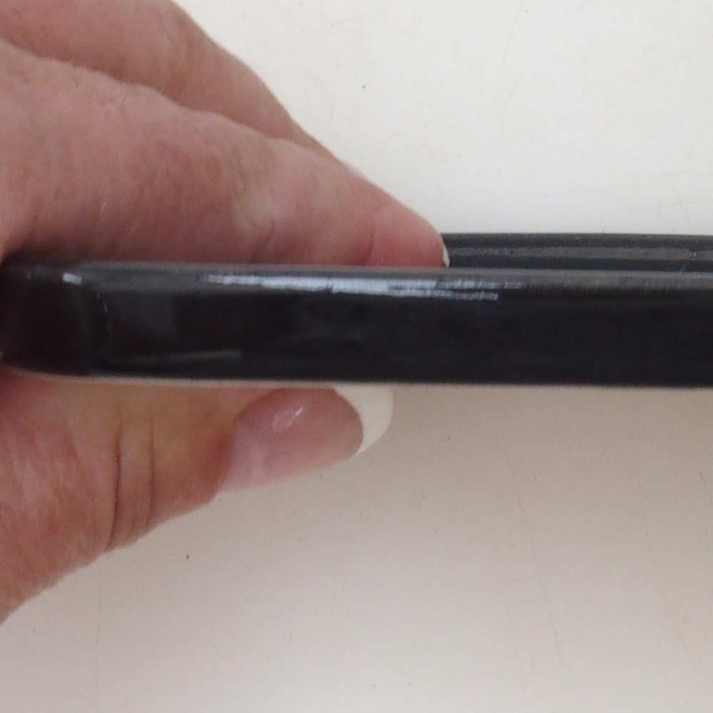 Platillo bonsái rectángulo 12,5 x 10 x 1 cm - negro