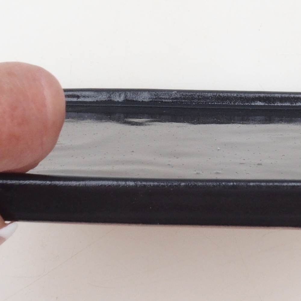 Cuenco bonsái cuadrado L - 14 x 14 x 1 cm - negro