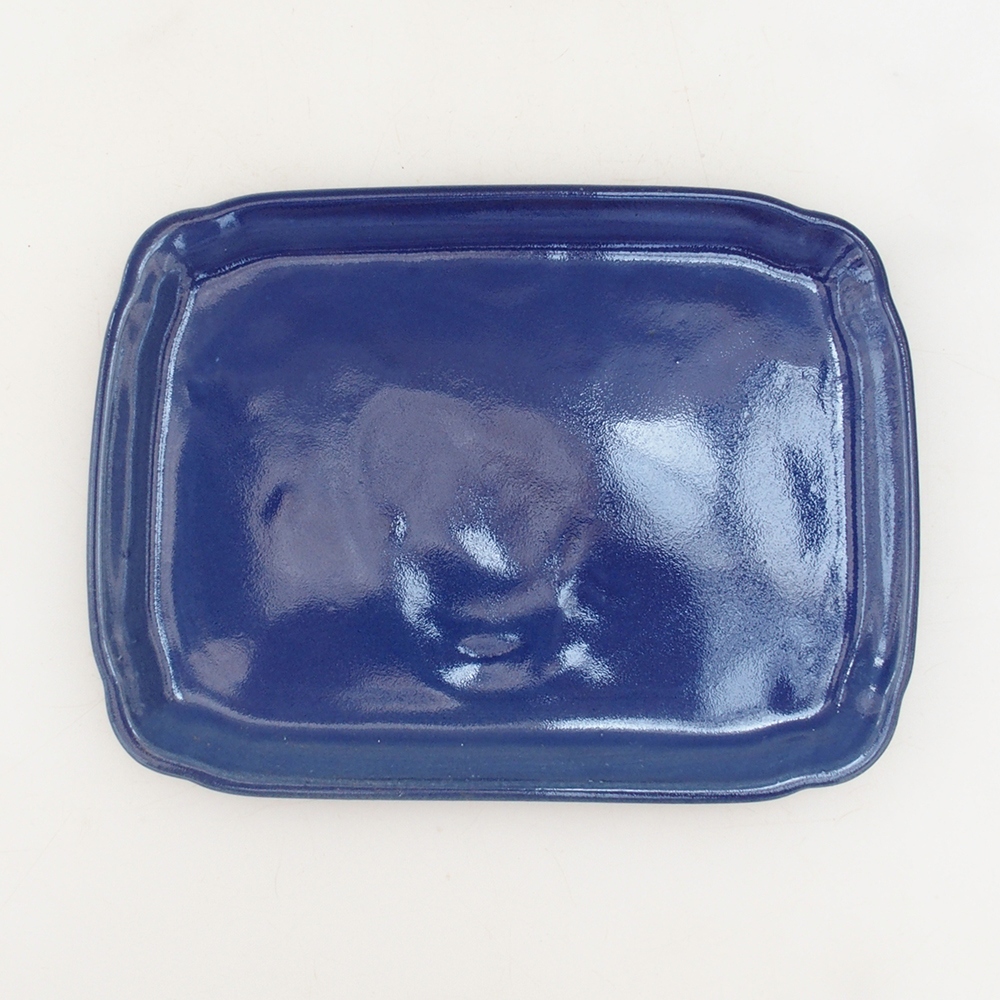 Cuenco de cerámica H50 - 18 x 13 x 1 cm - azul