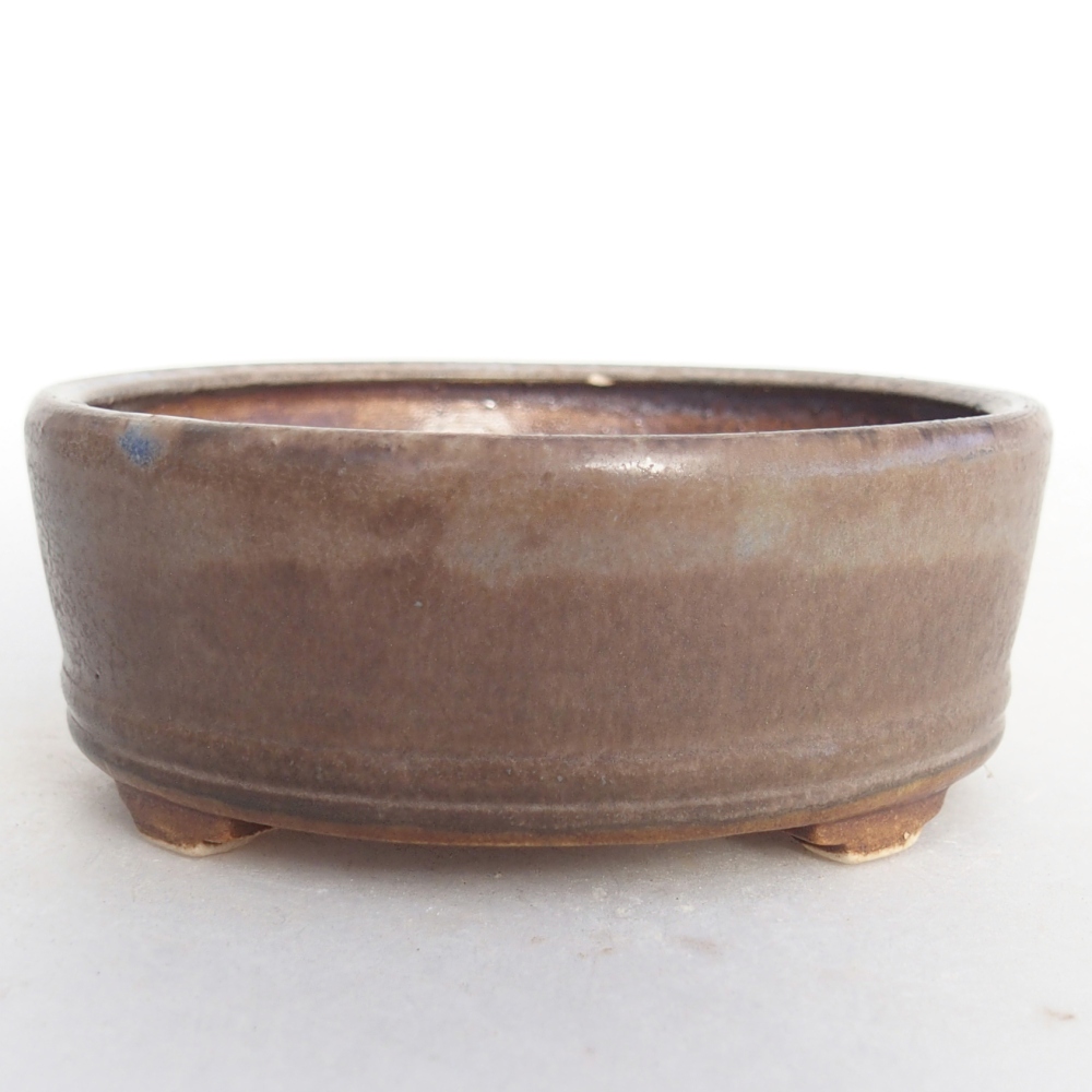 Cuenco bonsái de cerámica 9 x 9 x 3,5 cm, color azul