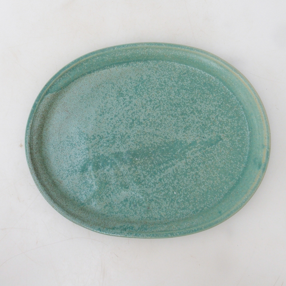 Plato oval Bonsai M - 22,5 x 18 x 1,5 cm - verde