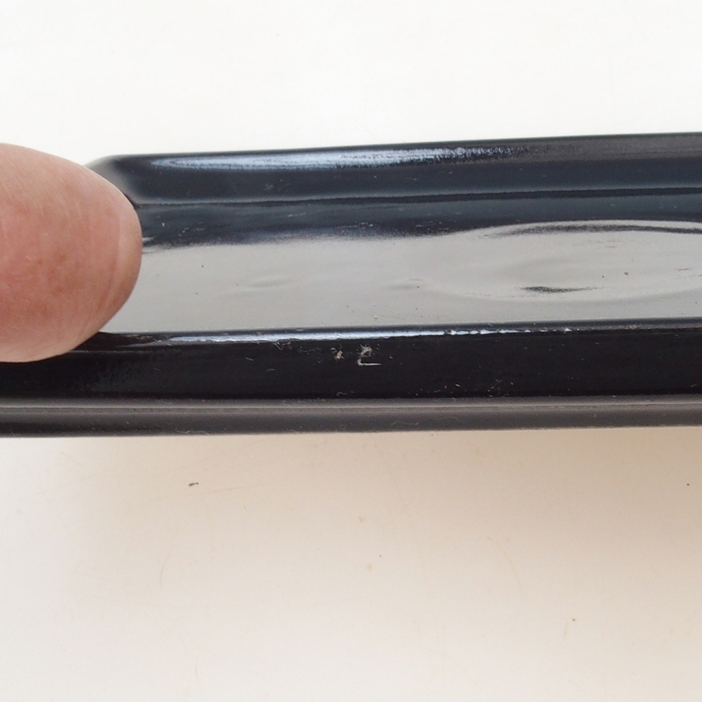 Platillo bonsái rectángulo 22,5 x 17 x 1,5 cm - negro