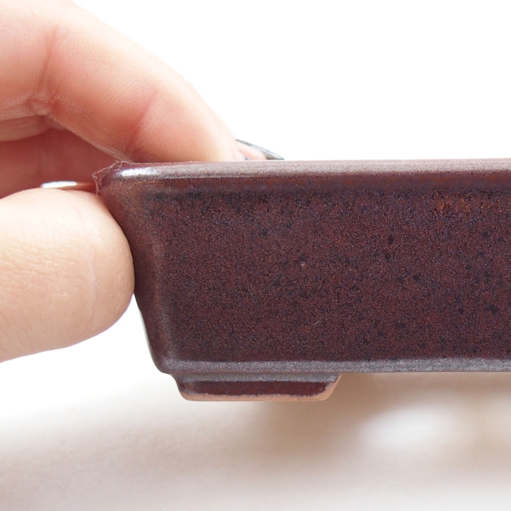 Cuenco bonsái de cerámica 22 x 17 x 5 cm, verde