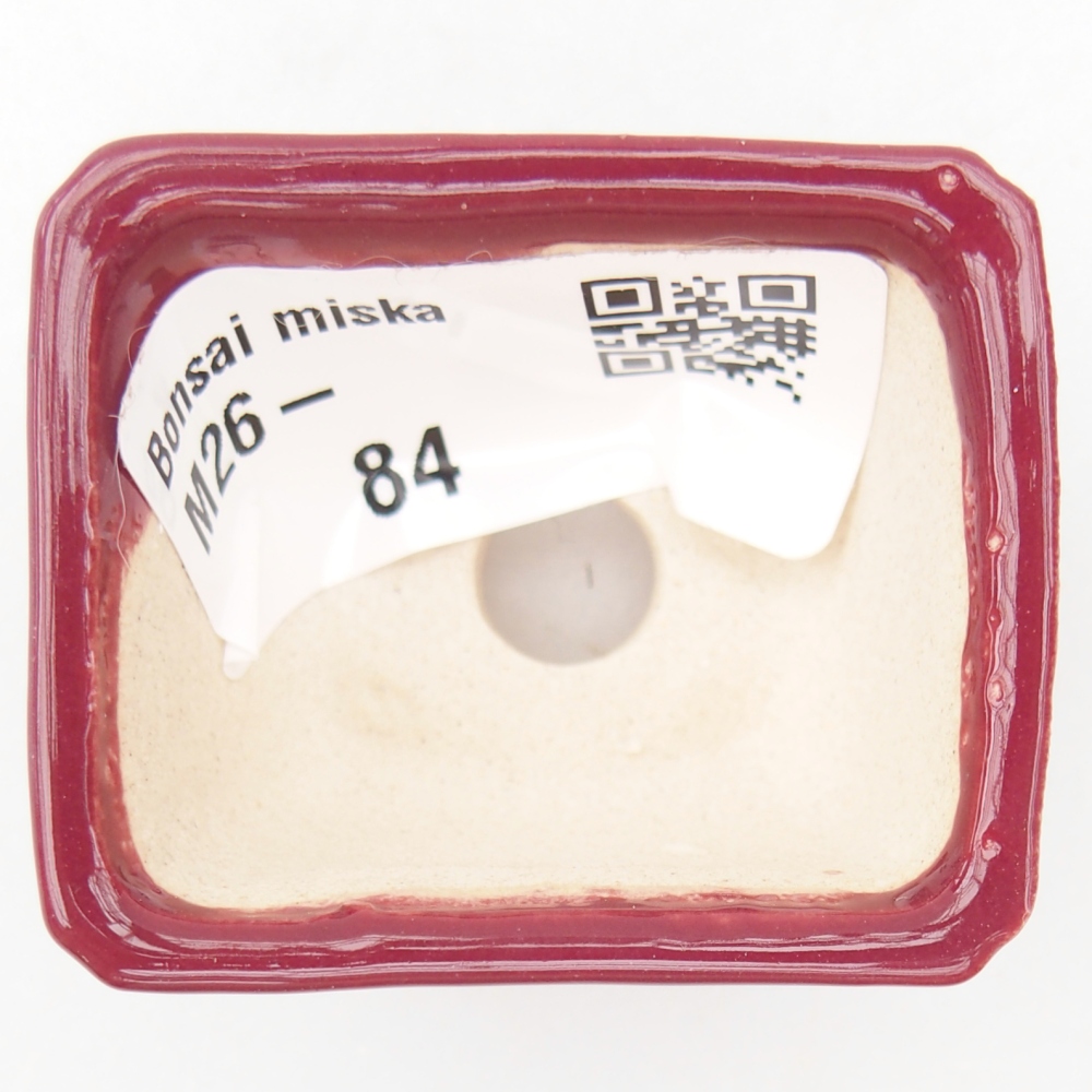 Cuenco mini bonsái 4,5 x 3,5 x 2,5 cm, burdeos