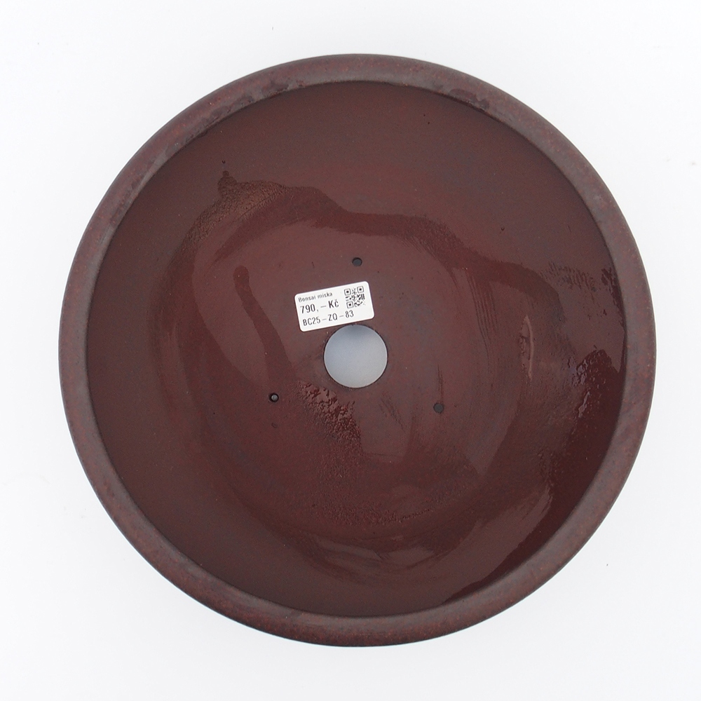 Cuenco 29 x 29 x 9,5 cm marrón-rojo