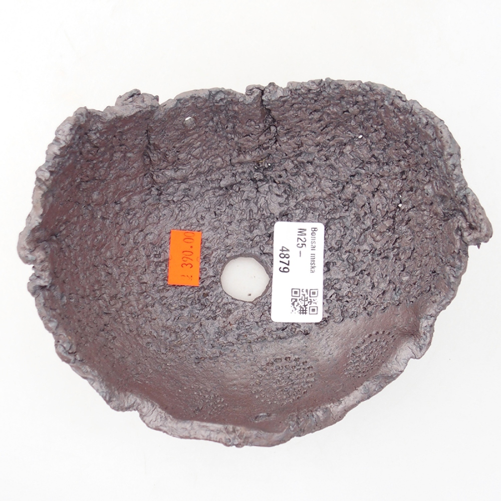 Cáscara de cerámica 14 x 12,5 x 8 cm , color metálico