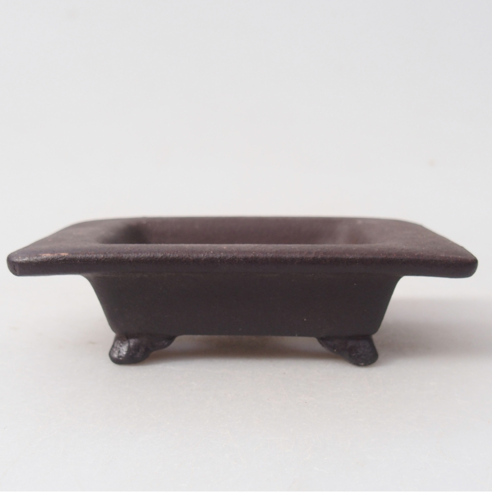 Cuenco mini bonsái 9,5 x 6,5 x 3 cm, marrón