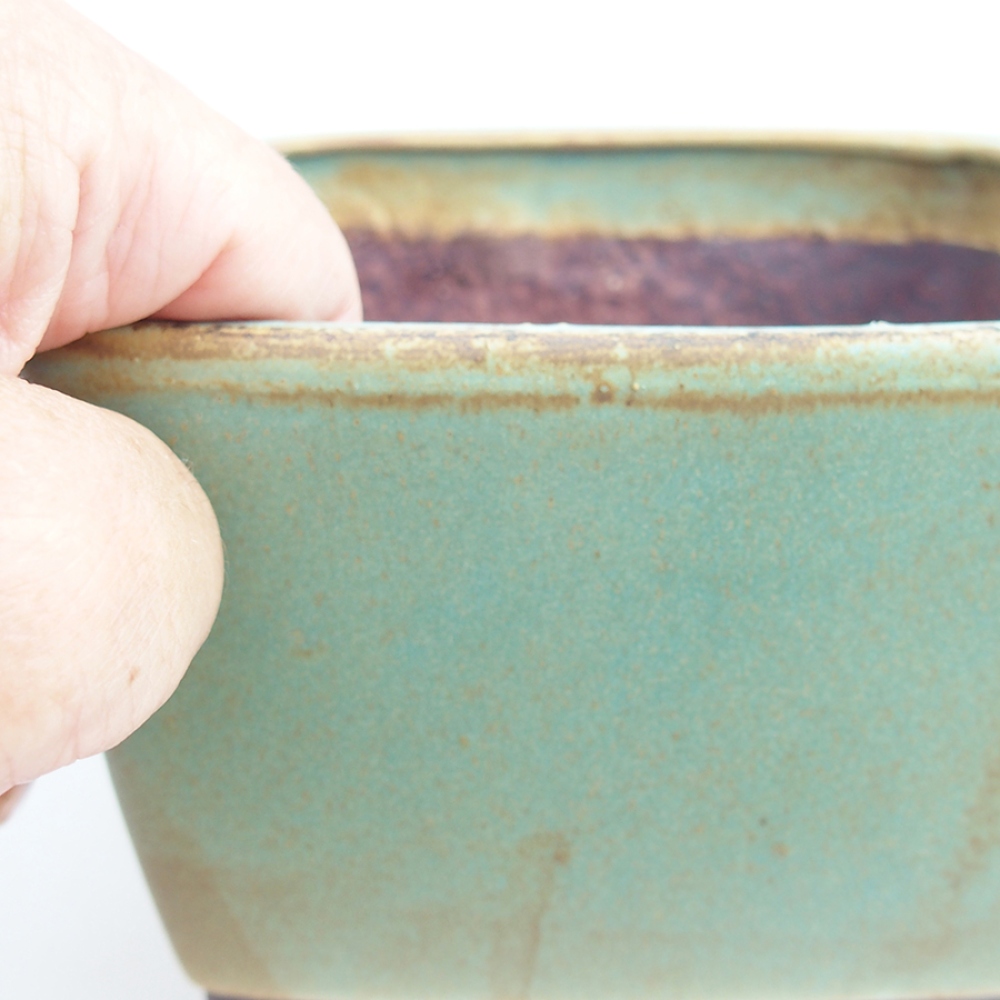 Cuenco bonsái de cerámica 10,5 x 10,5 x 7 cm, rosa